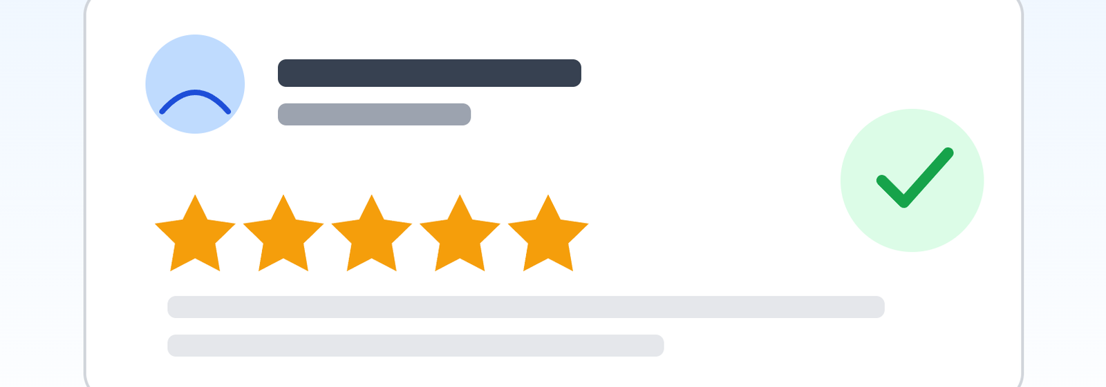 Patient review stars on a laptop screen